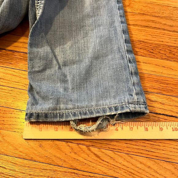 Silver Jeans Mens 34 Jake Straight Distressed Thick Stitch Pants - Picture 10 of 11